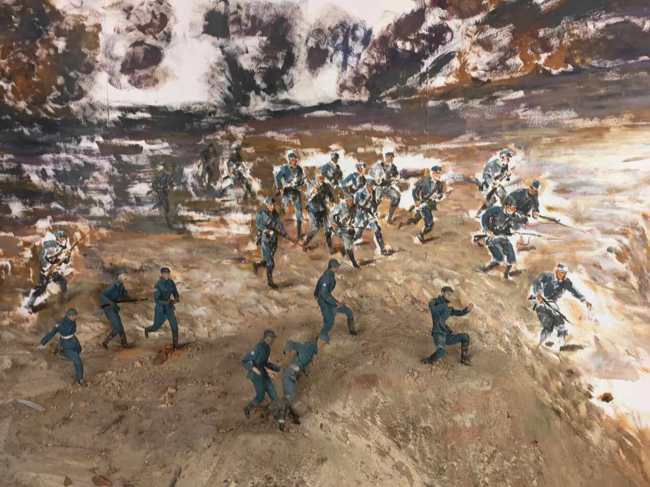 云台山突围战主题画作